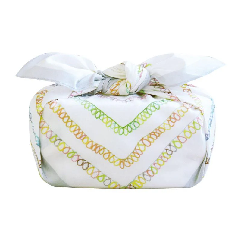 Furoshiki Art Brut - Picot Lace White, 50x50cm - Image 4