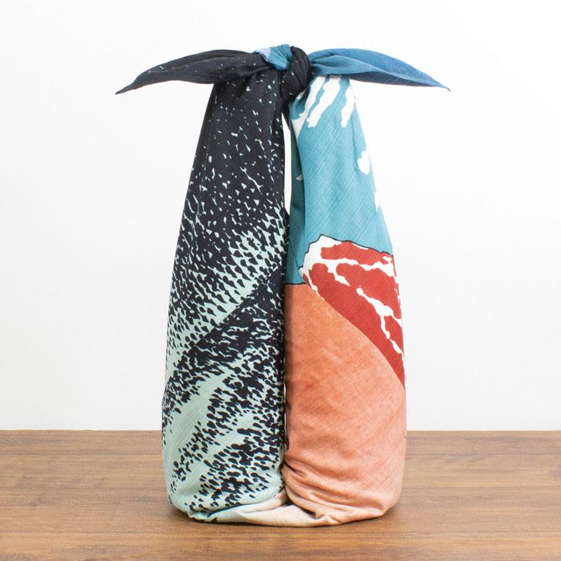 Furoshiki Mont Fuji - Hokusai, 48x48cm - Image 3
