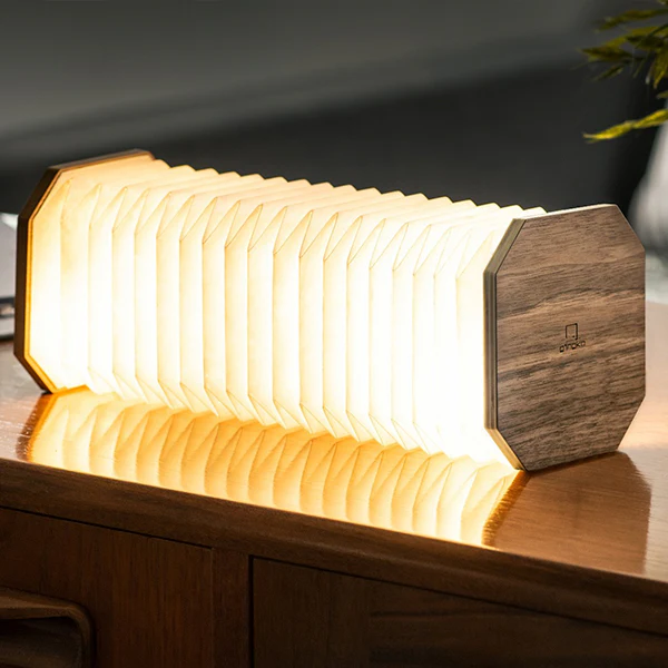 Smart Accordion - Lampe Accordéon, Noyer - Image 6