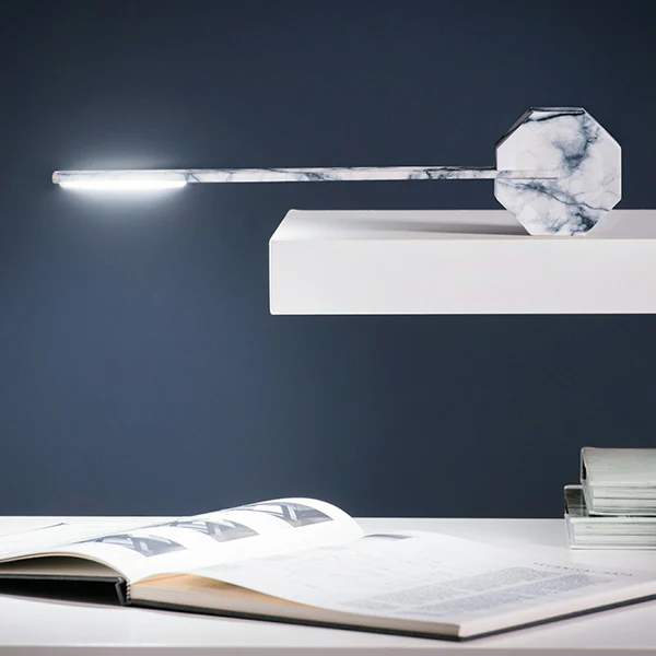 Lampe Octagon One Portable - Marbré Blanc - Image 4