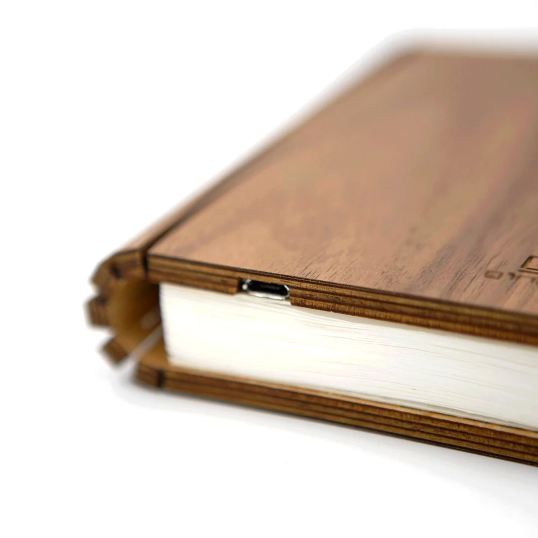 Smart Book Light - Lampe Livre Lumière, Noyer (Large) - Image 5